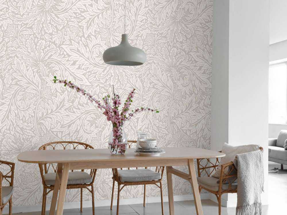 Morris Florals & Leaves - beige neutre
