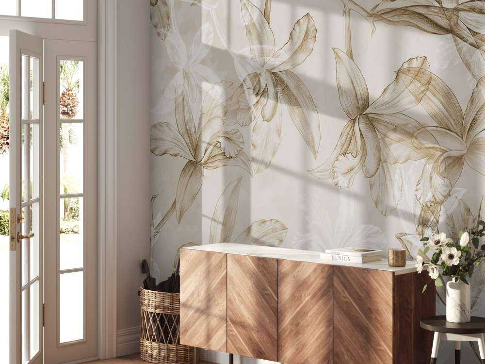 Rêverie d'orchidée sépia