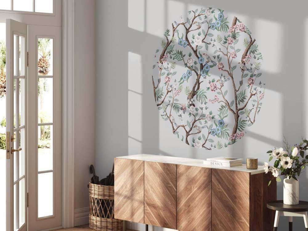 Motif floral, pastel