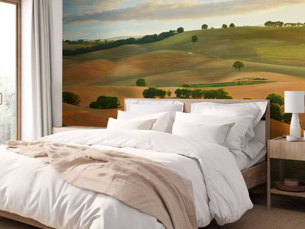 Paysage avec montagnes