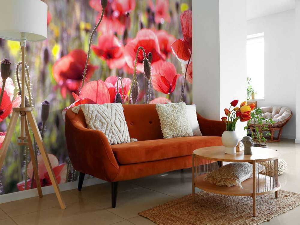 Des coquelicots au look vintage