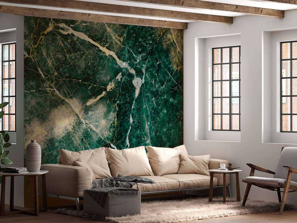 Vert texturé marbré