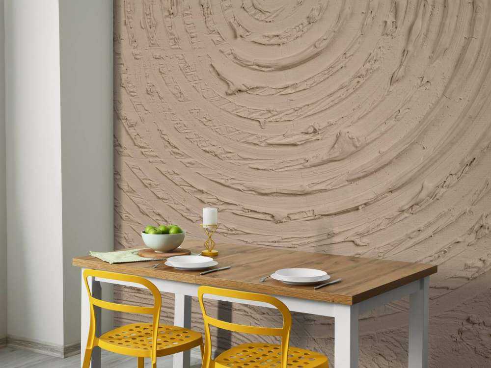 Formes et lignes courbes en taupe