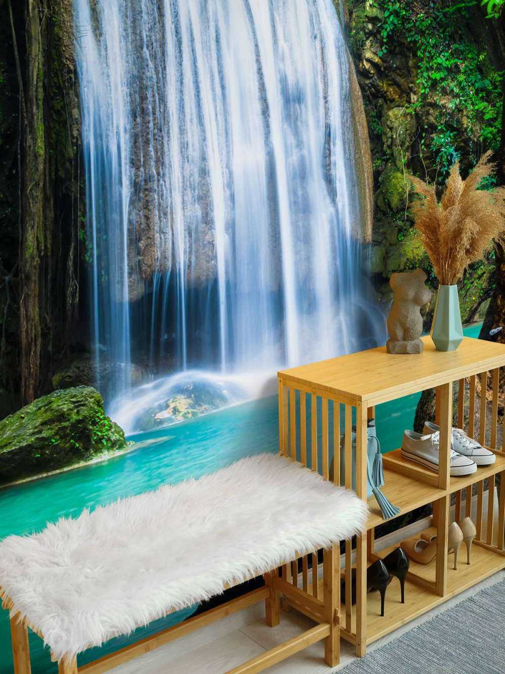 Chute d'eau bleue