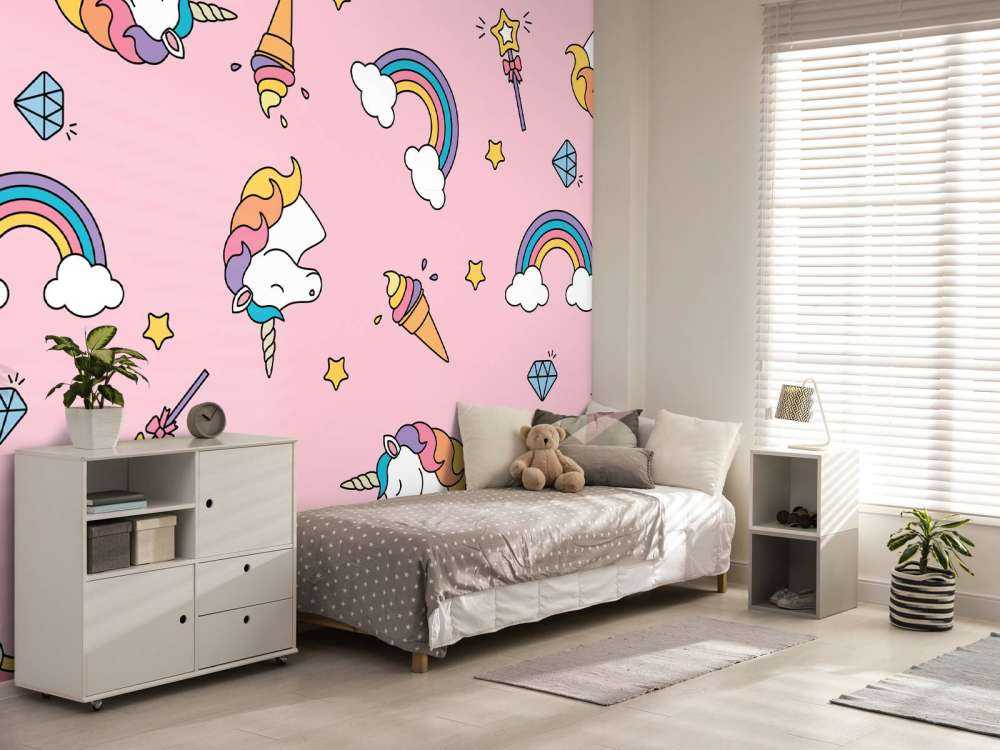Motif licorne coloré