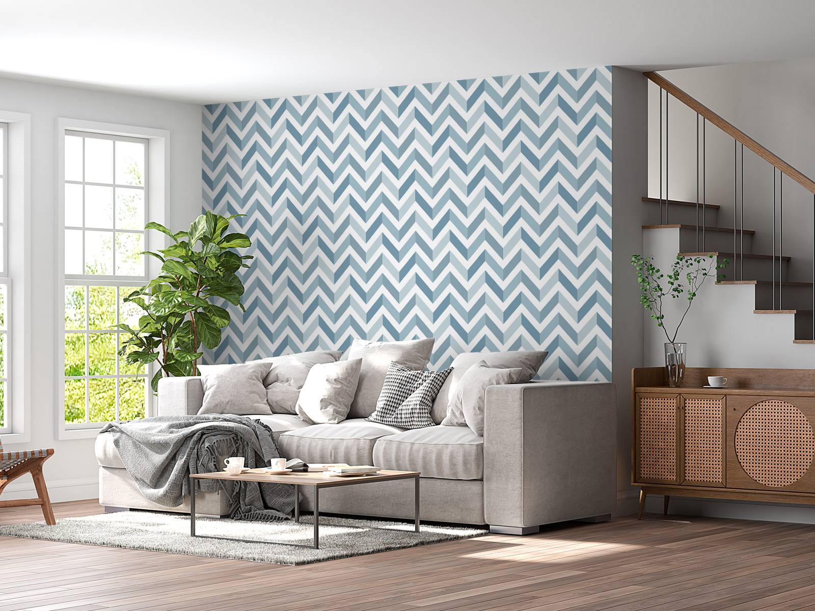 Chevron bleu