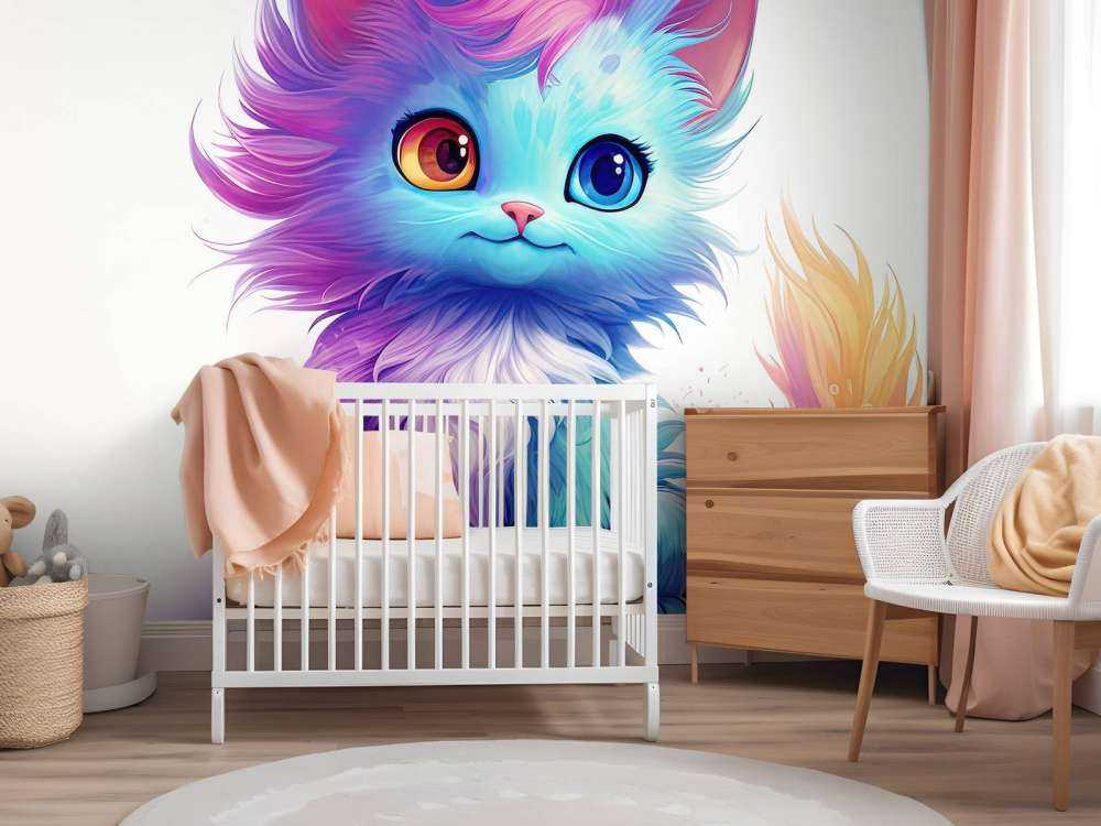 Bébé chat rainbow