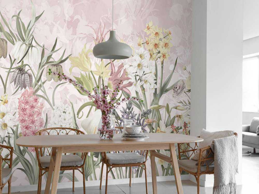 Fleurs de printemps - Rose pastel pétale