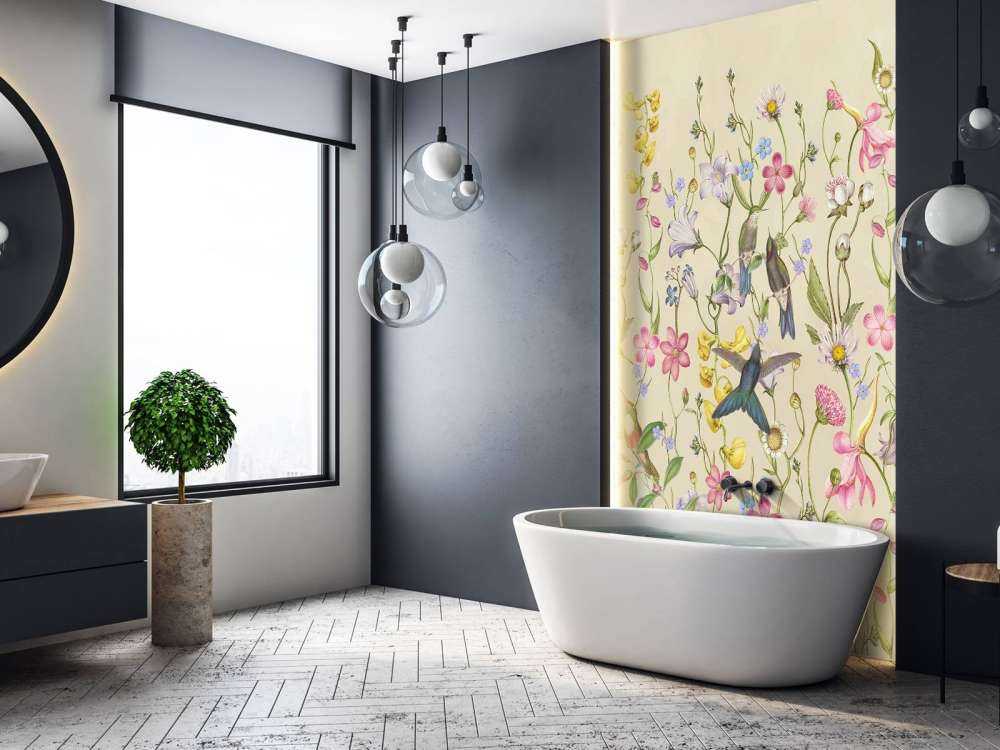 Oiseaux en fleurs