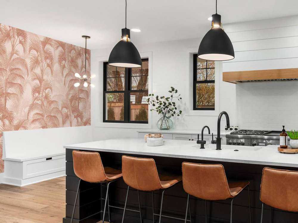 Palmiers vintage tropicaux - terre cuite