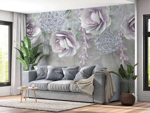 Mur de fleurs