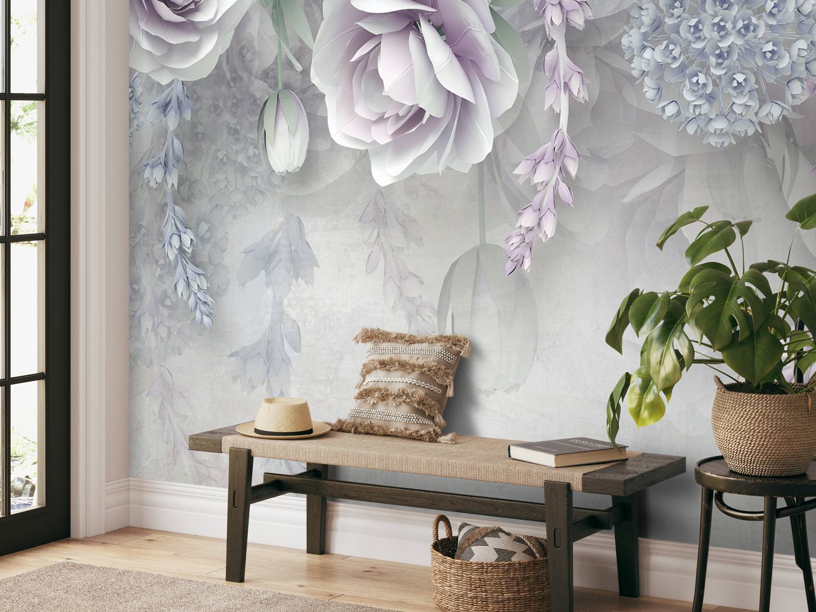 Mur de fleurs