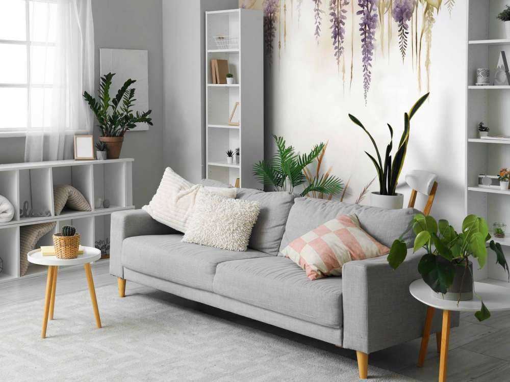 Glycine et Graminées Bleues