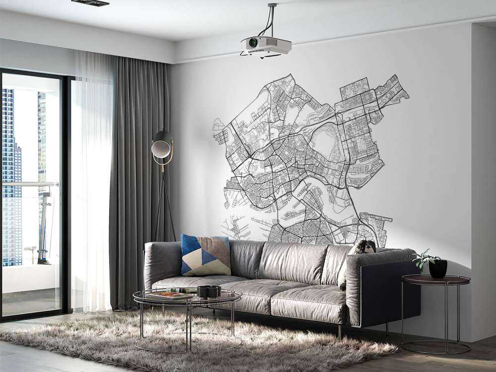 Carte de Rotterdam, blanc