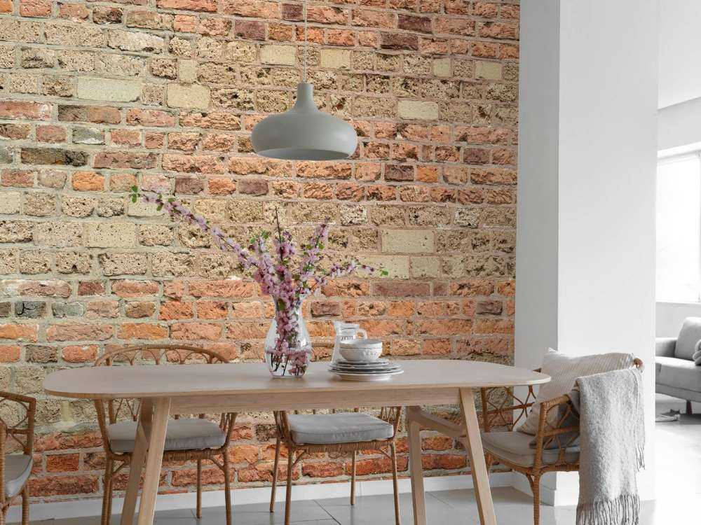 Mur avec différentes briques