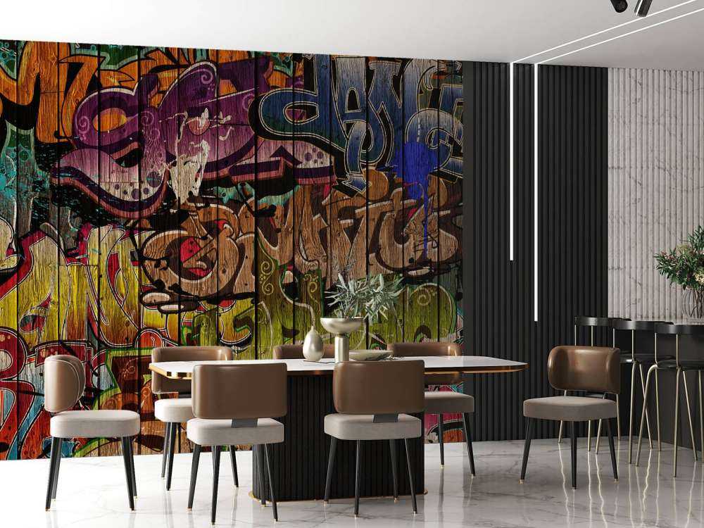 Graffitis sur bois