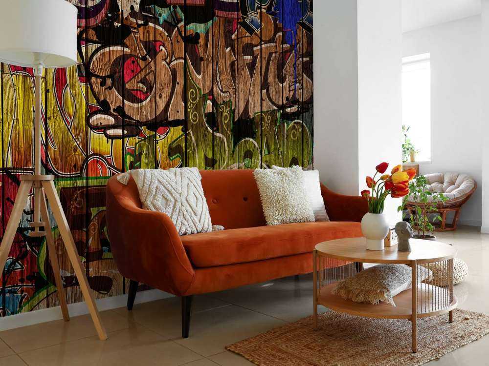 Graffitis sur bois