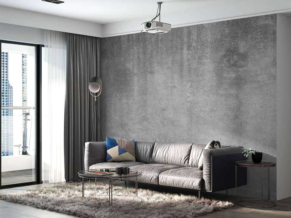 Béton gris détaillé