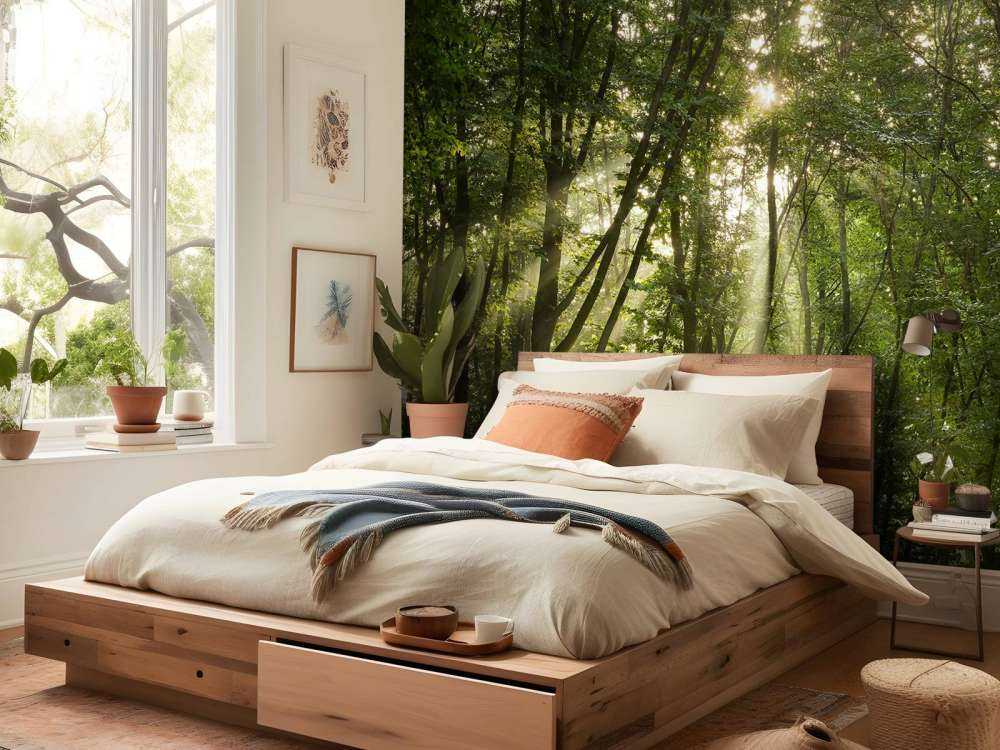Soleil dans la forêt