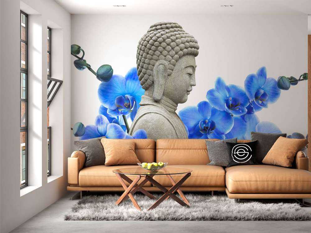Bouddha et les orchidées