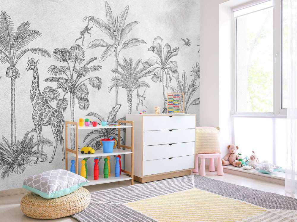 Animal tropical jungle gris