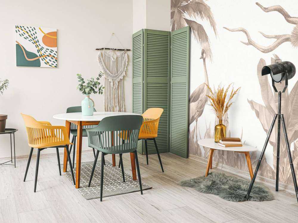 Jungle avec grues en taupe