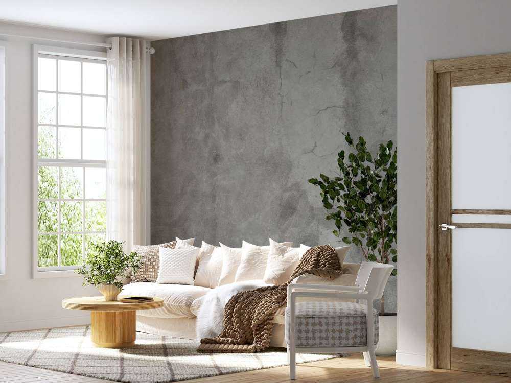 Béton avec fissures de balayage