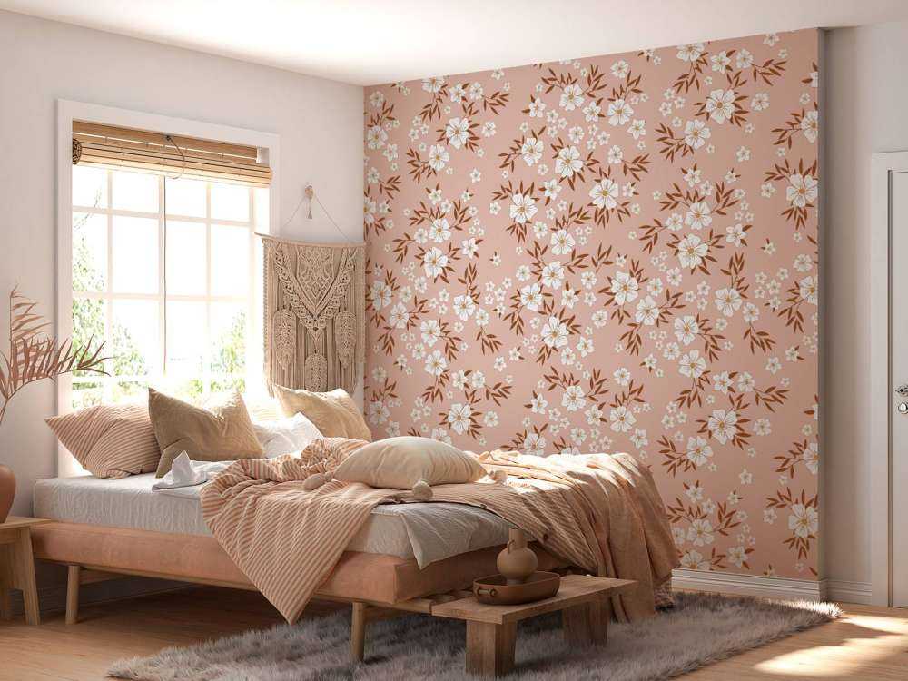 Fleurs avec feuilles