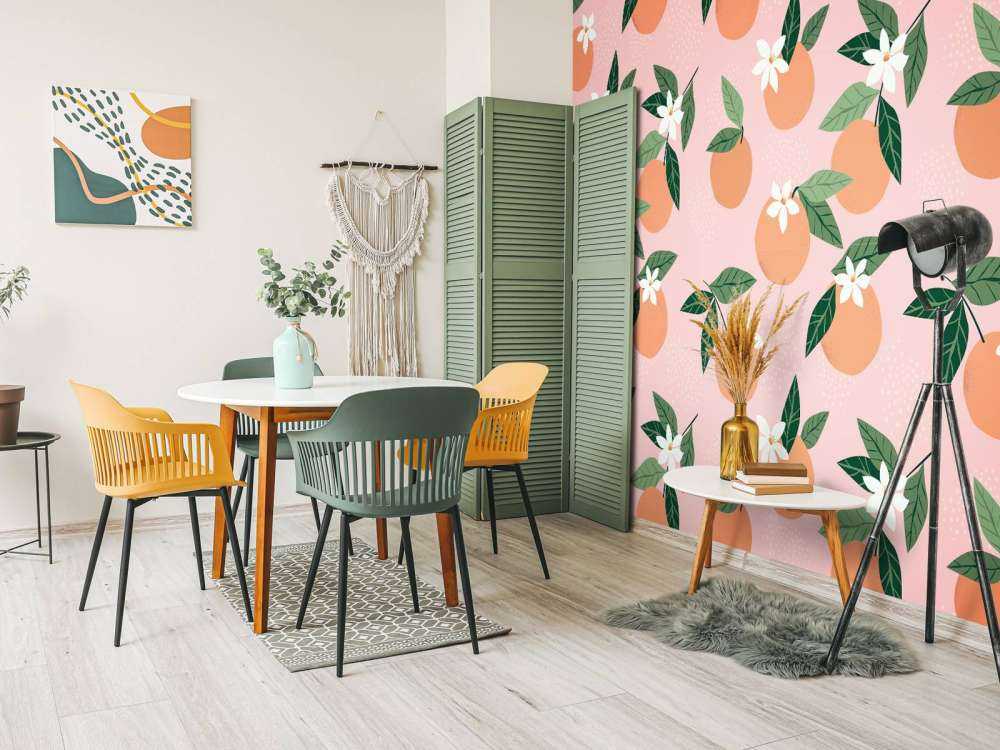 Motif avec des mandarines