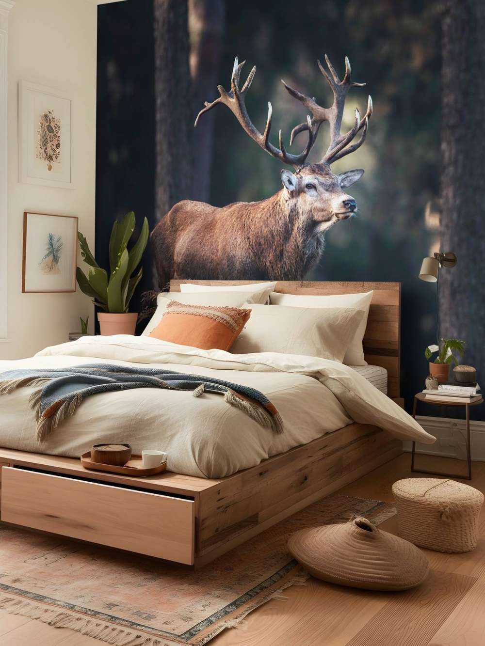 Un cerf sur une colline