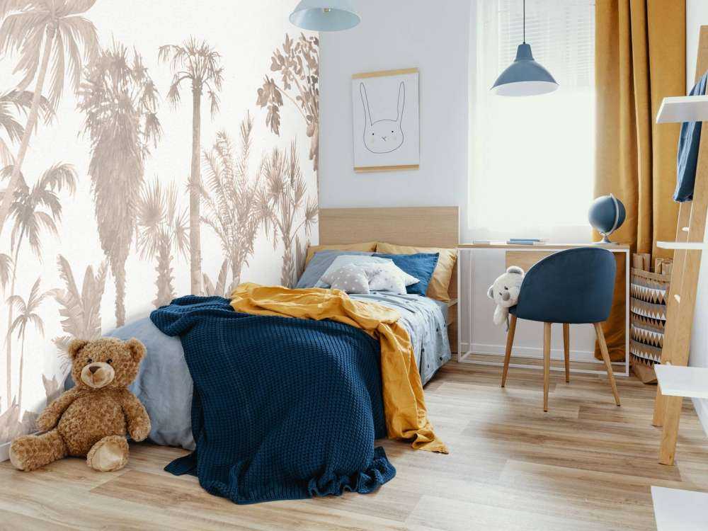 Thème de la jungle en taupe