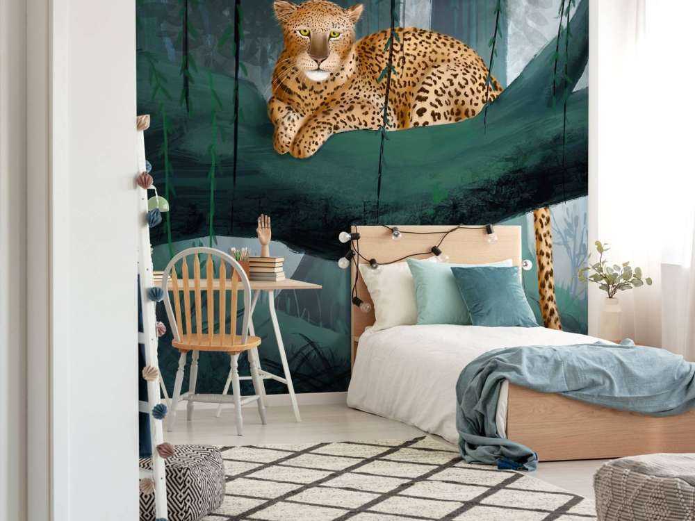 Guépard sur une branche
