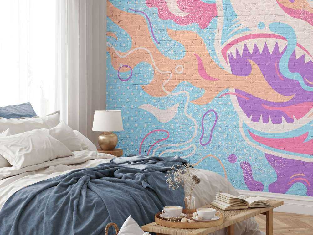 Graffiti avec un requin