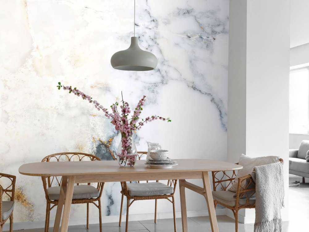 Marbre blanc avec des nuances de gris