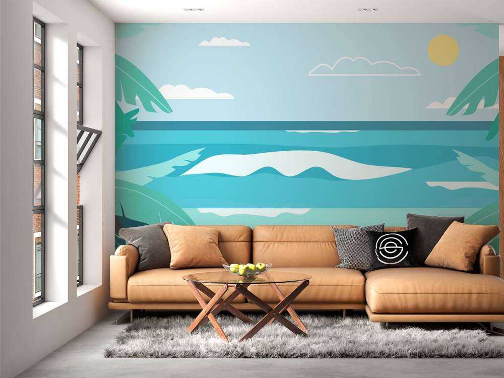 Plage bleue