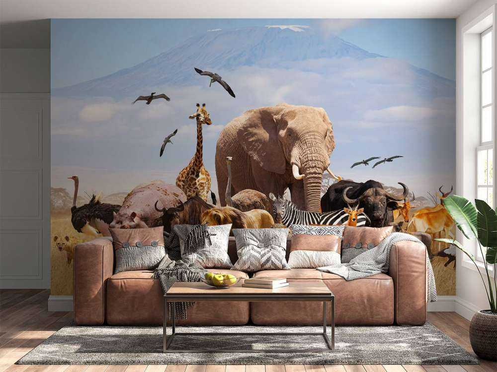 Animaux africains au Kilimandjaro