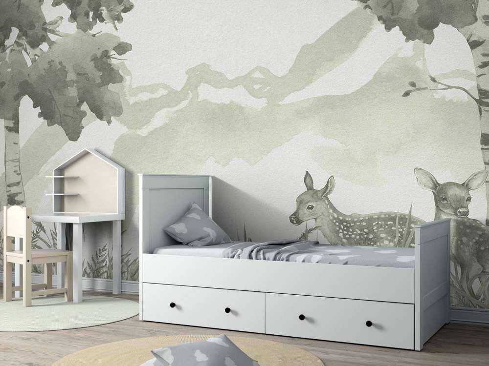 Cerf en vert d'eau