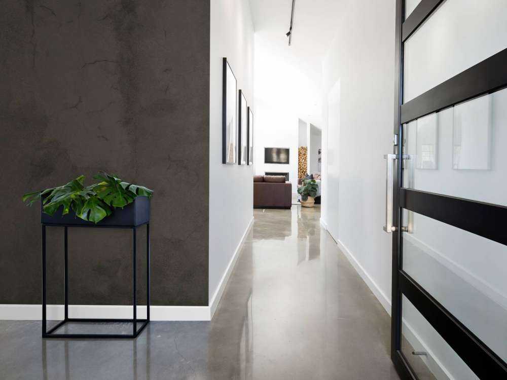 Béton noir vert
