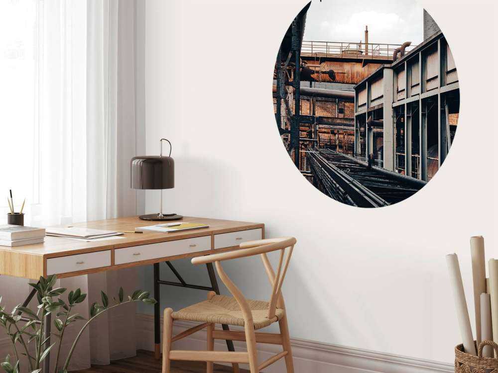 Rails d'une ancienne usine