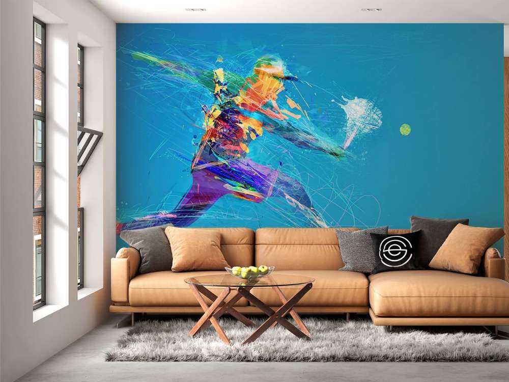 Joueur de tennis illustré