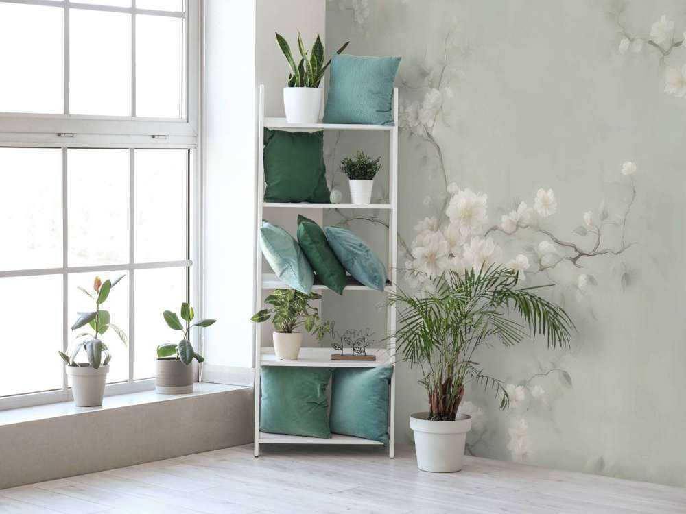 Branches de fleurs vertes adorables