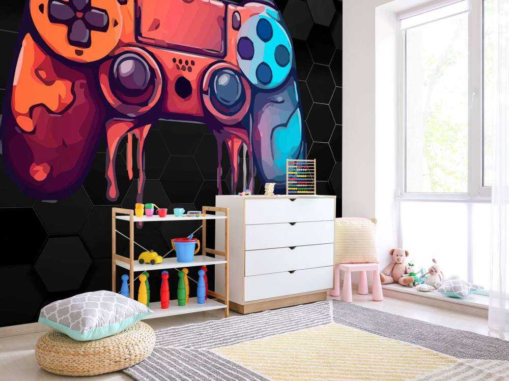 Manette de jeu dégoulinante