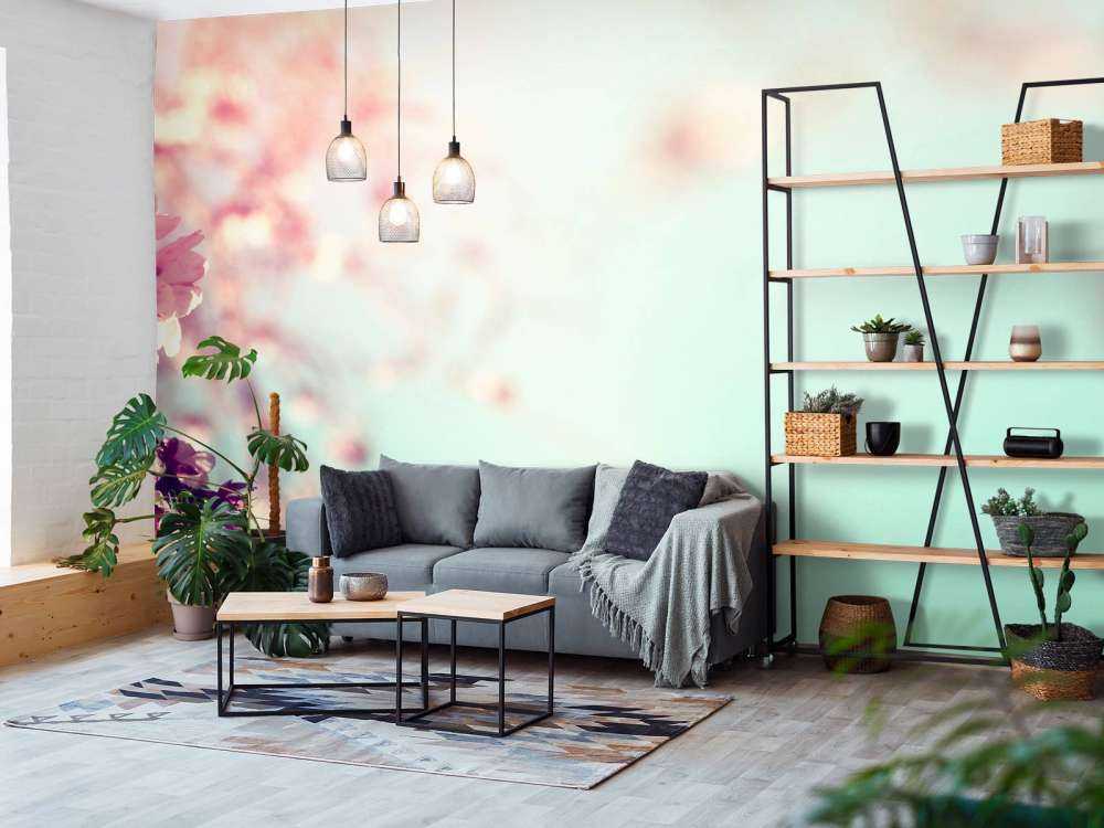 Branche de fleur rose