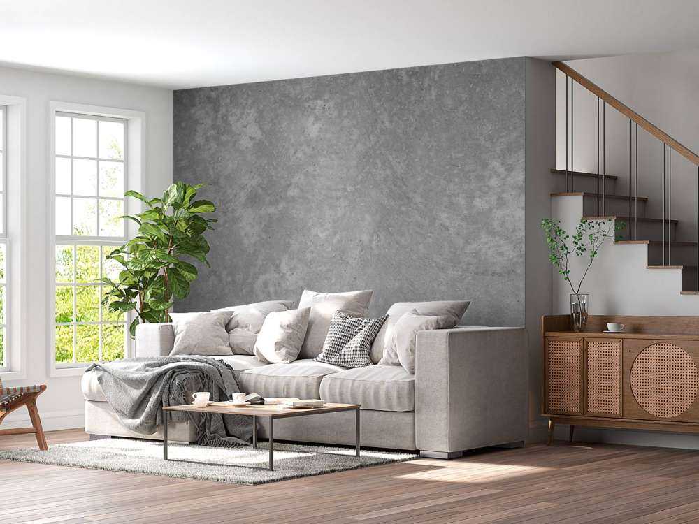 Donker geborsteld beton