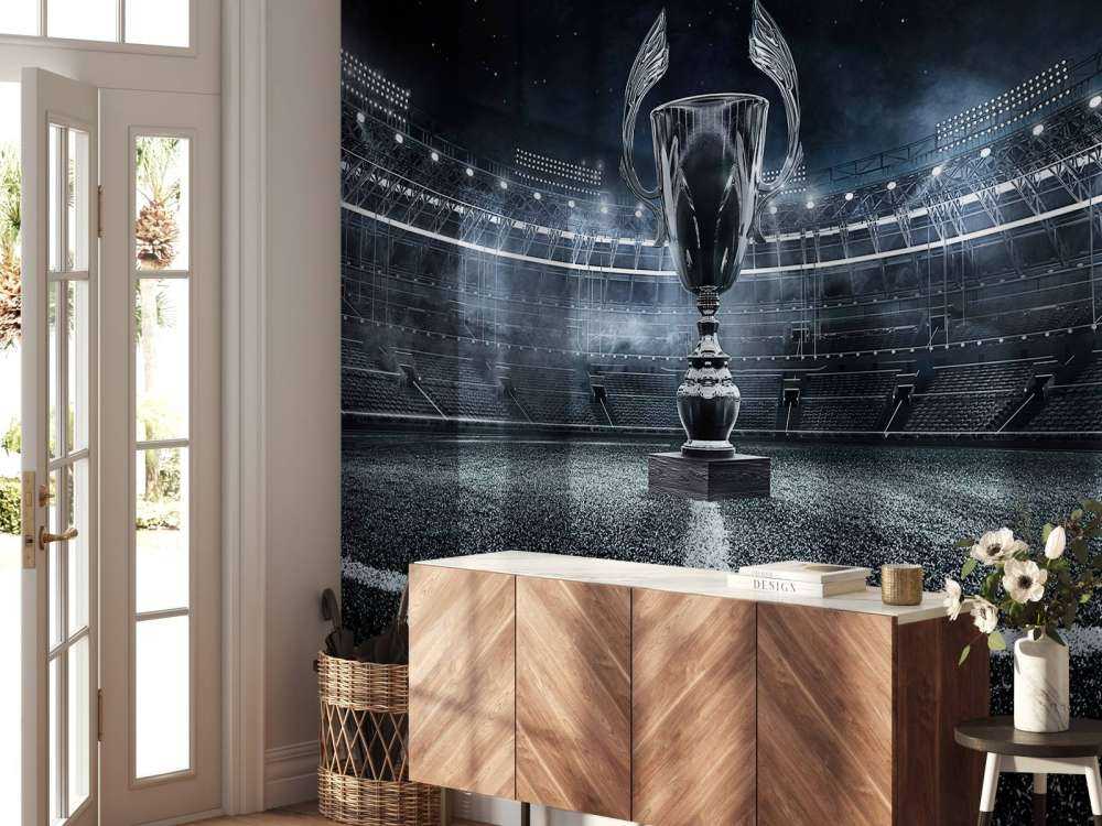 Coupe dans un stade