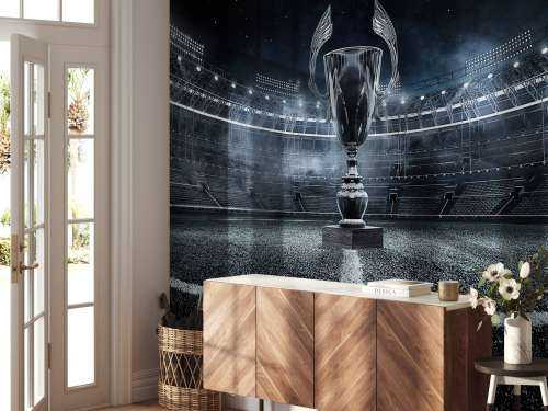 Coupe dans un stade