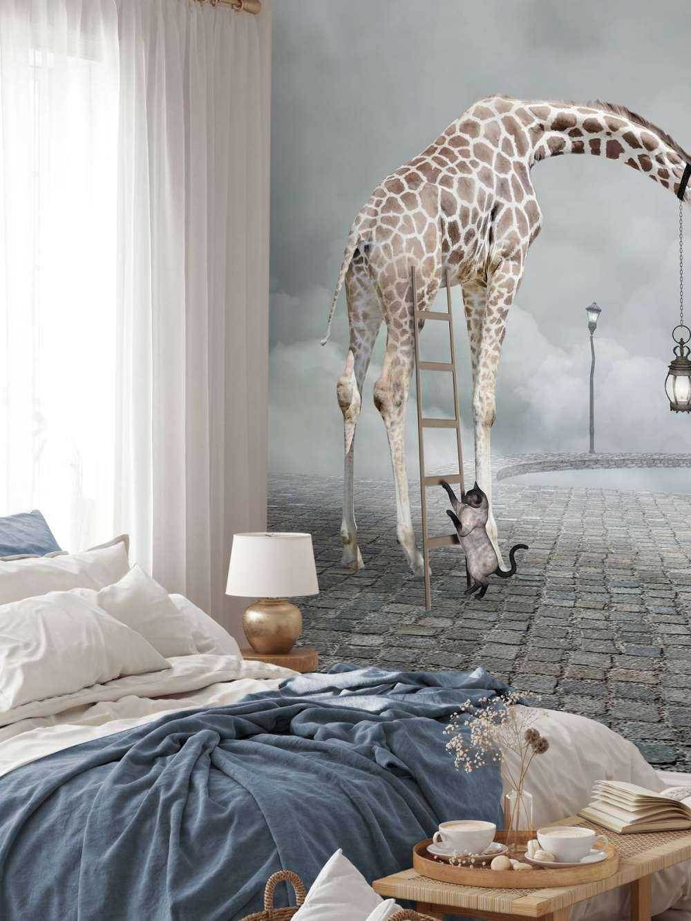 Paysage fantastique avec des animaux