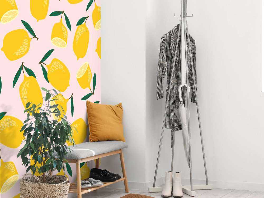 MOTIFS CITRON ROSE