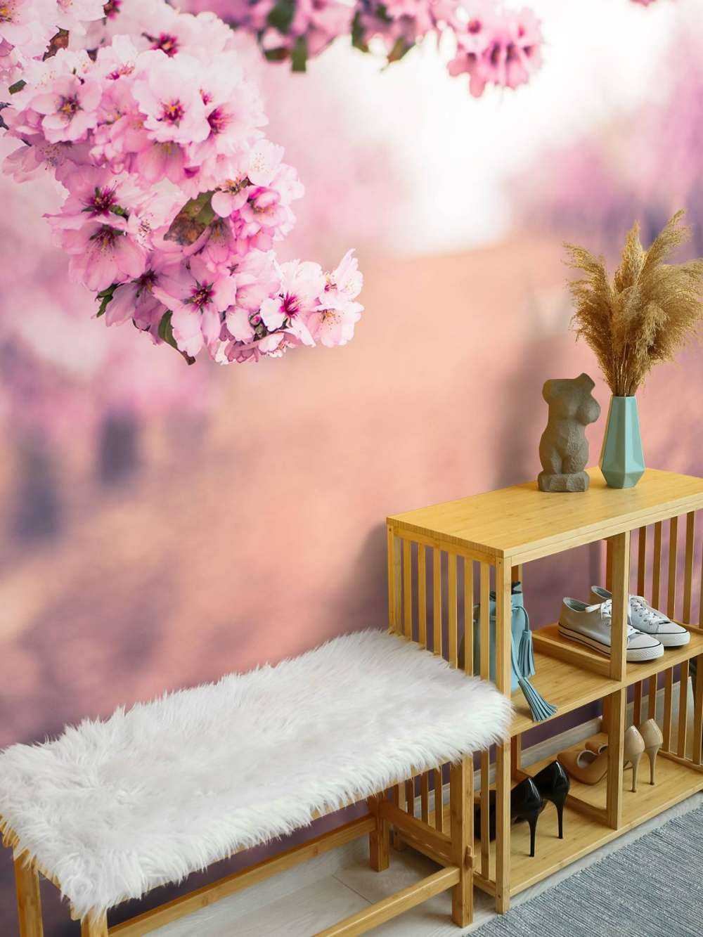 Fleurs japonaises violettes
