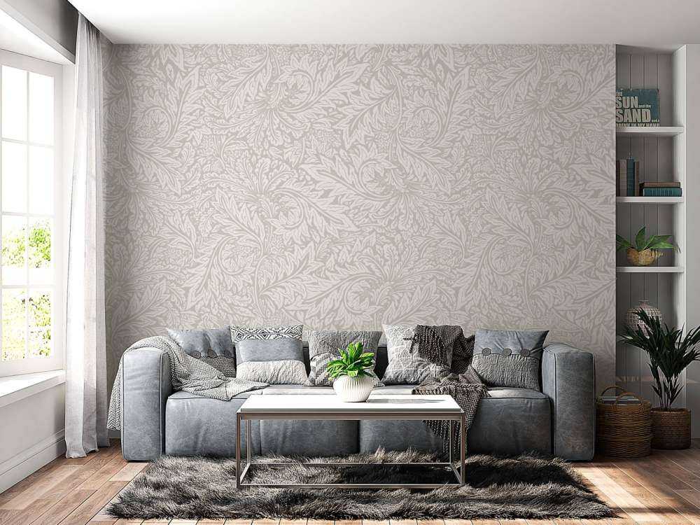 Morris Florals & Leaves - beige neutre